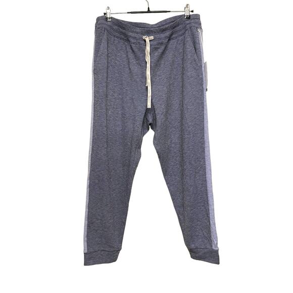 Johnny Was Calme‎ Cozy Lounge Jogger Pants Size XL Blue Stripe Comfort Ankle NWT - Picture 1 of 7